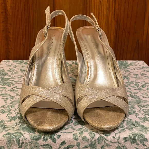 Women’s David’s Bridal Sparkle Heeled Sandals - Picture 3 of 8